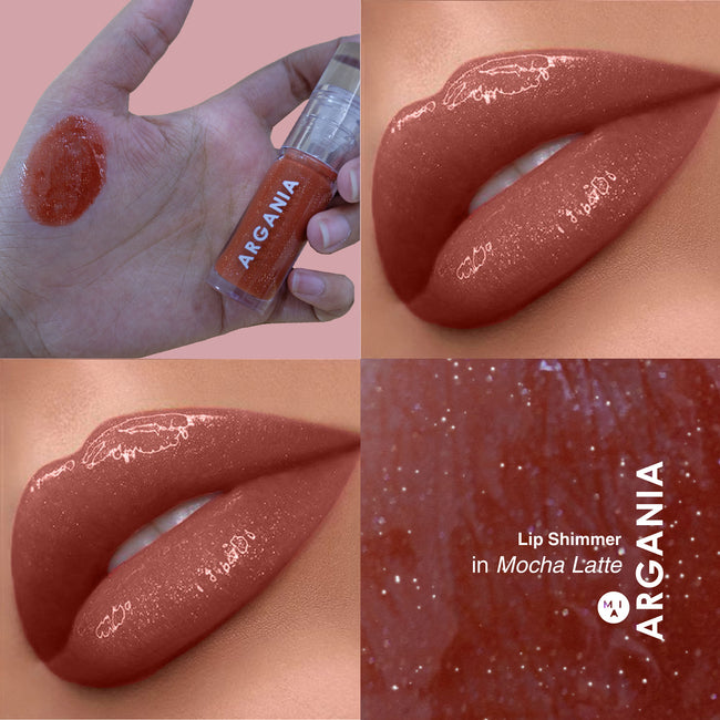 Argania  Lip Shimmer Balm Glossy Plump